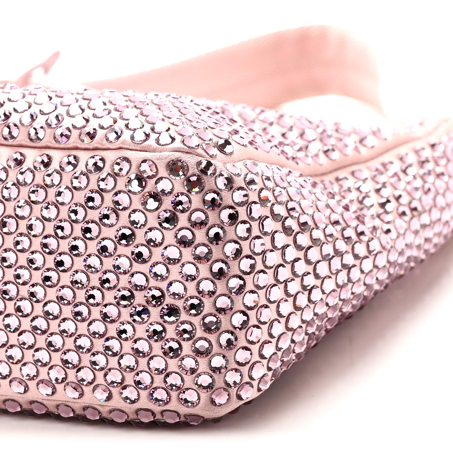 Satin Crystal Mini Re-Edition 2000 Bag Alabastro - 图片 9