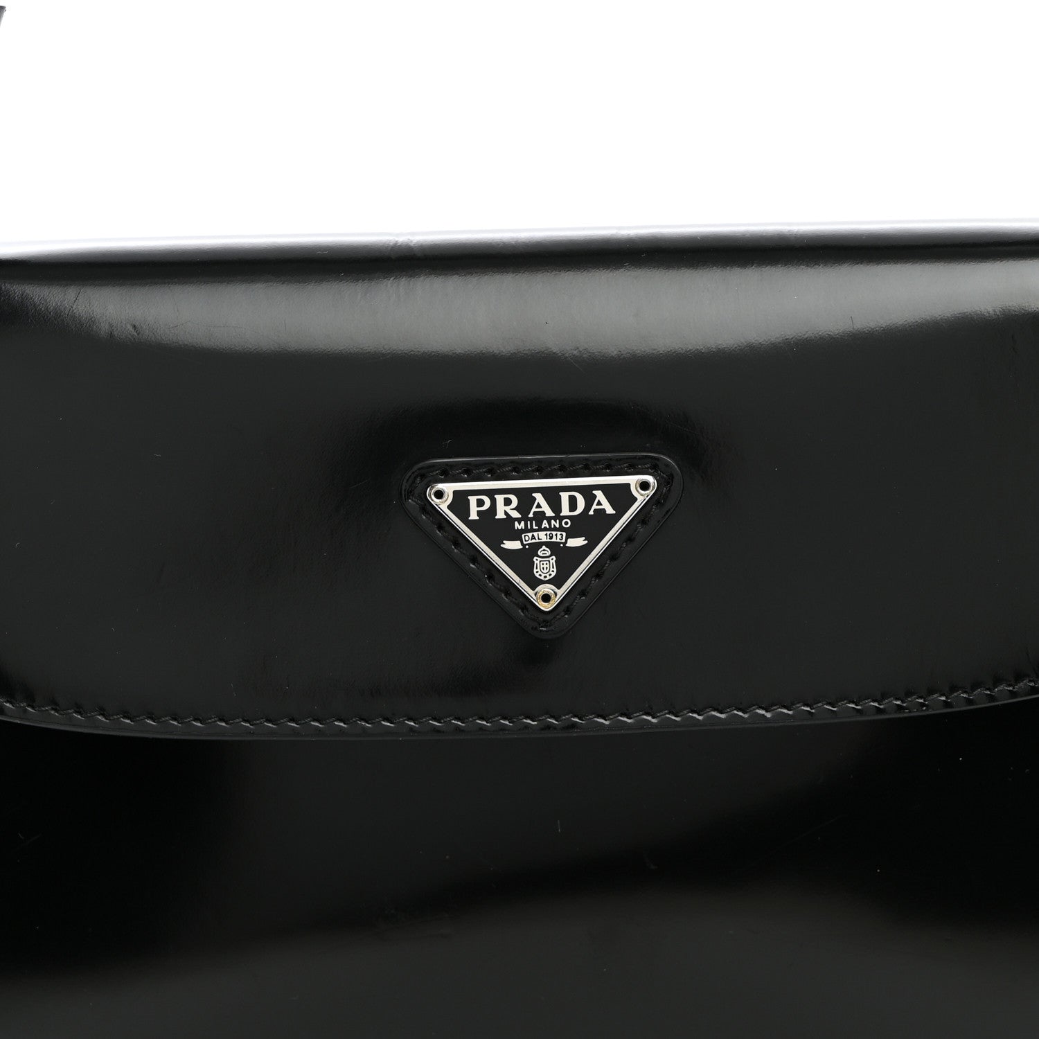 Spazzolato Cleo Flap Shoulder Bag Black - Image 7