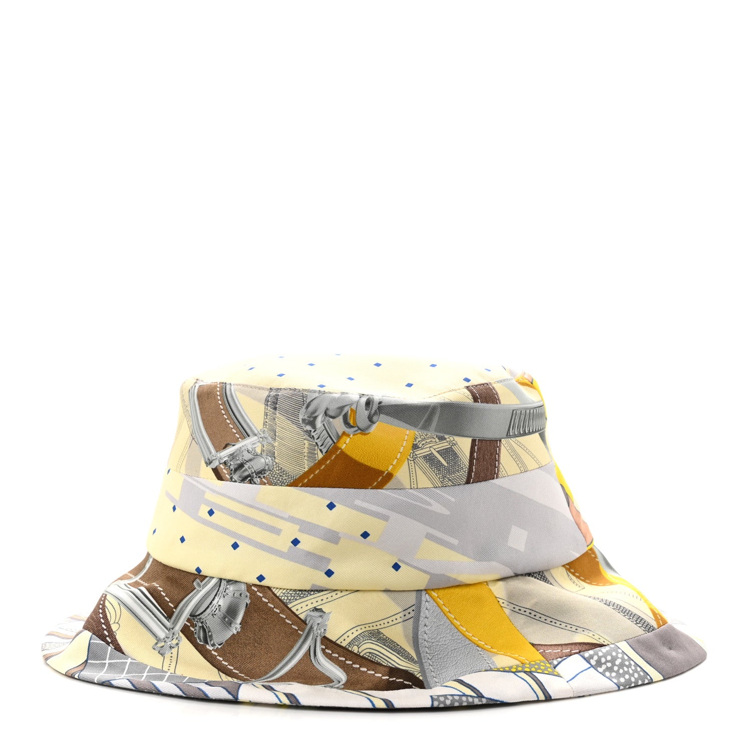 Silk Carla Patchwork Bucket Hat 58 - Image 4