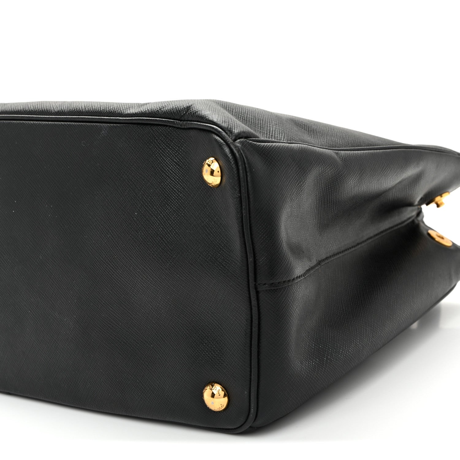 Saffiano Lux Medium Galleria Double Zip Tote Black - Image 10