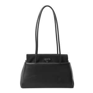 Nappa Re-Nylon Medium Passage Bag Black