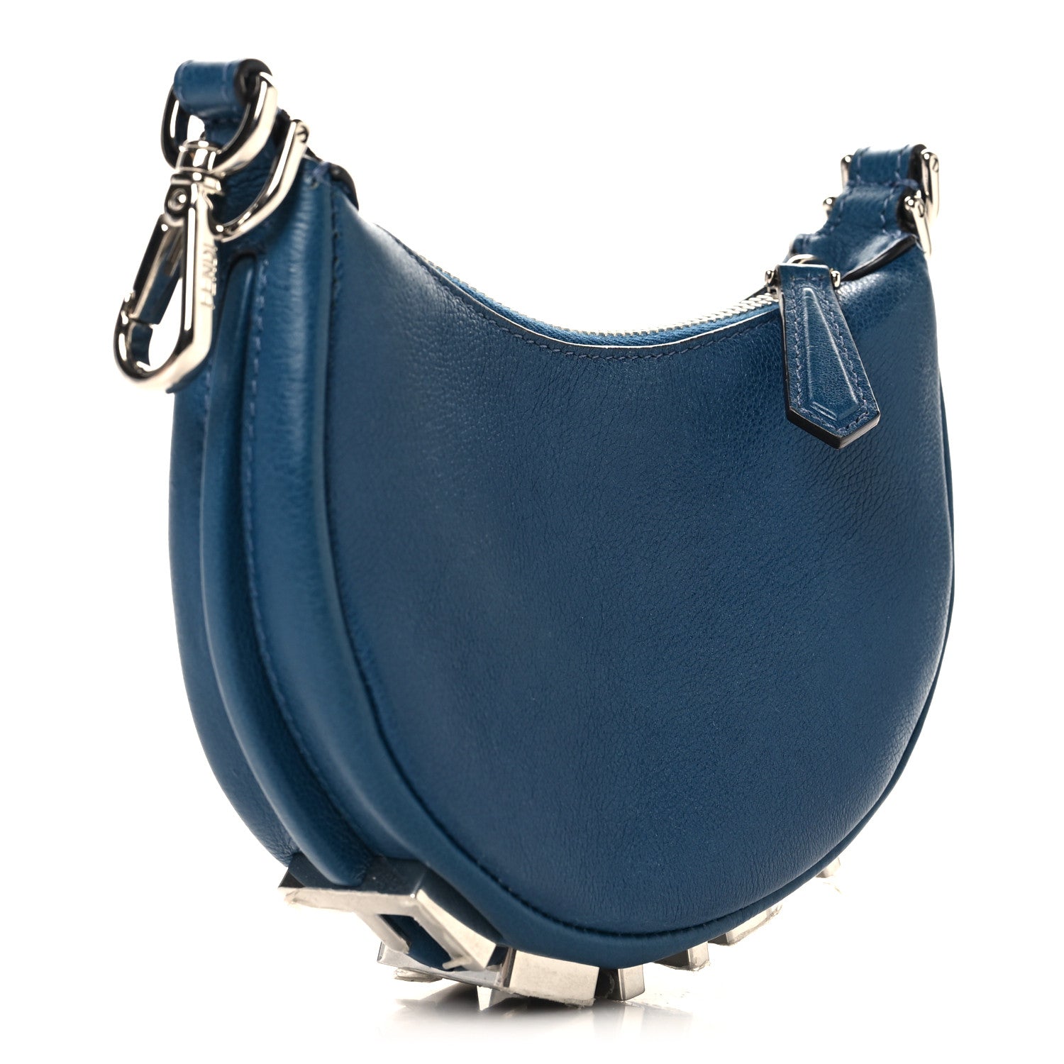 Vitello Grace Matte Nano Fendigraphy Hobo Charm Mirto - Image 3
