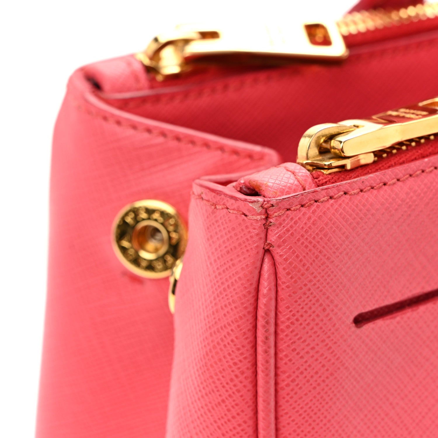 Saffiano Small Galleria Double Zip Tote Peonia - Image 11