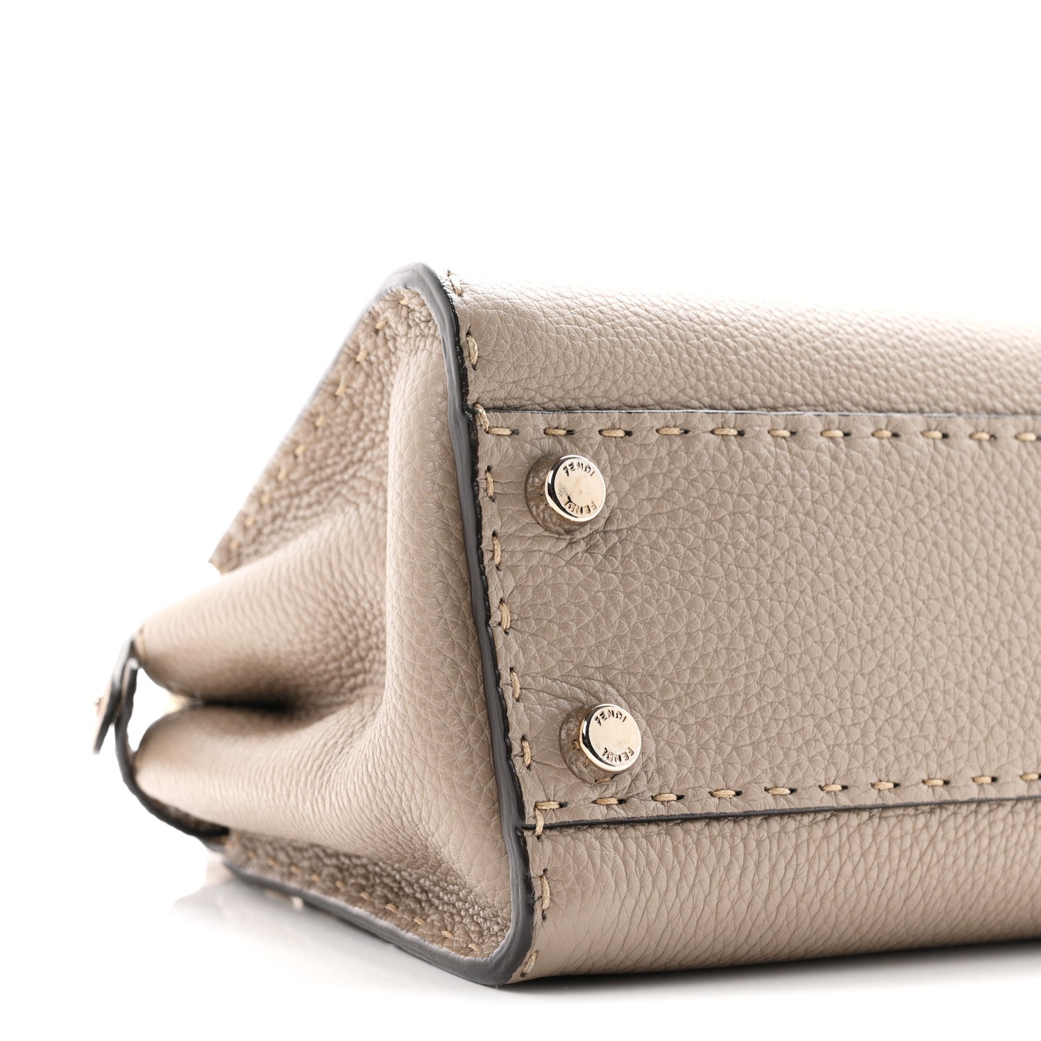 Cuoio Romano Snakeskin Selleria Mini Peekaboo Iconic Satchel Corda White - Image 9