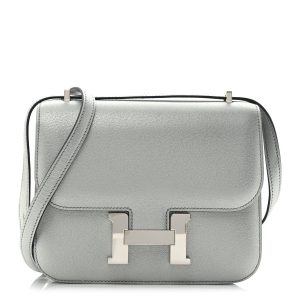 Metallic Chevre Chamkilight Constance 18 Argent