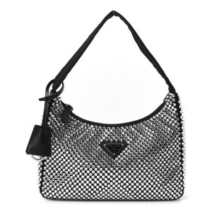Satin Crystal Mini Re-Edition 2000 Bag Cristal
