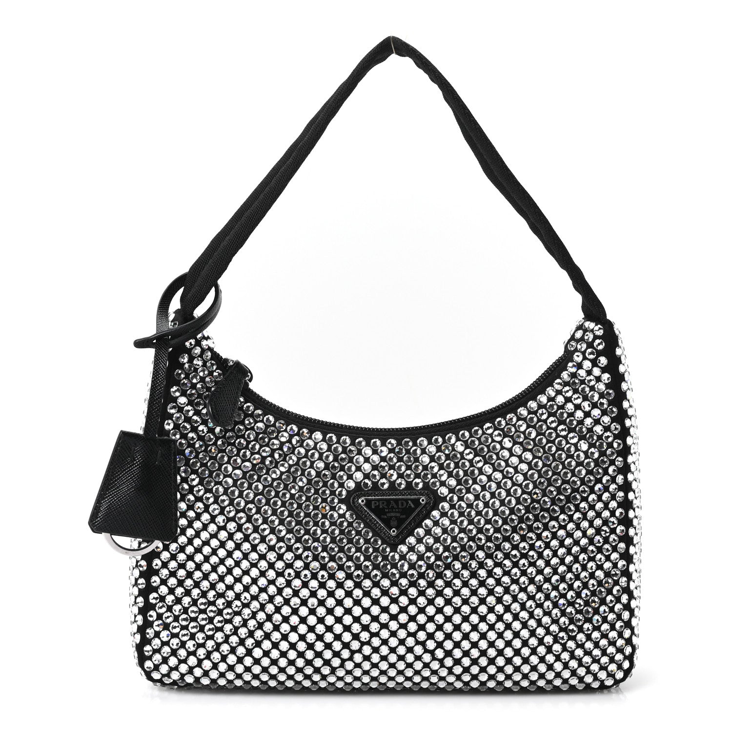 Satin Crystal Mini Re-Edition 2000 Bag Cristal