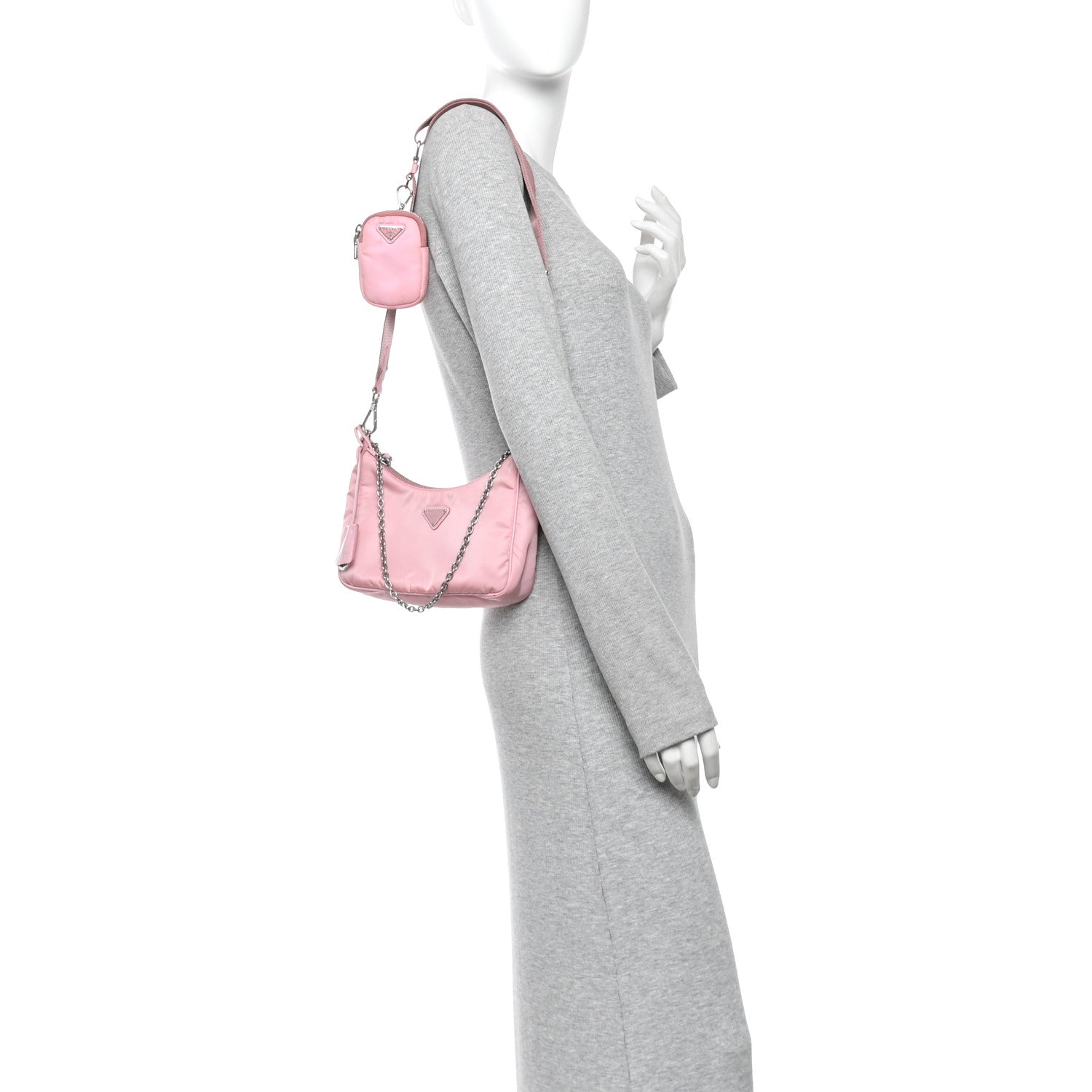 Nylon Re-Edition 2005 Shoulder Bag Rosa - Image 2