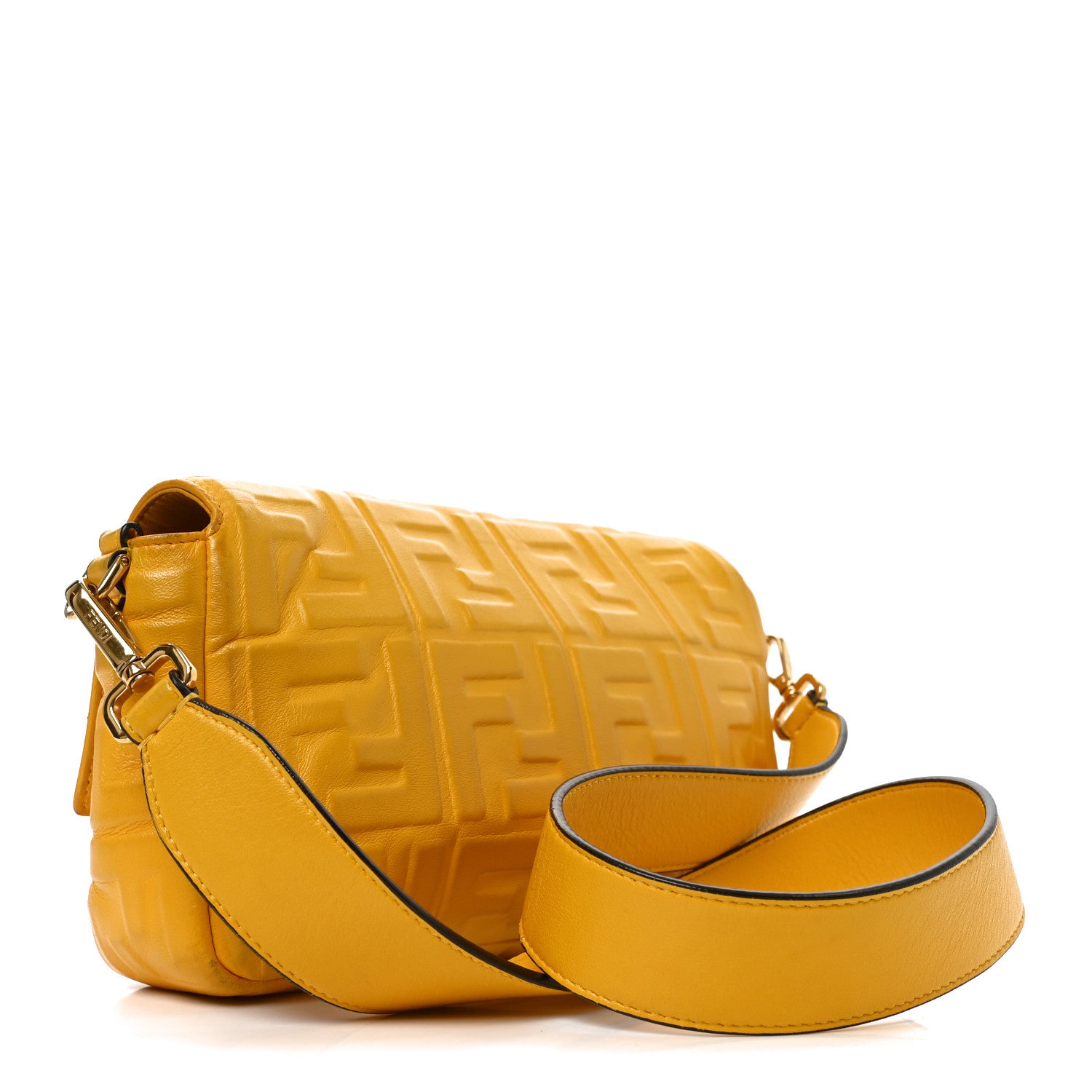 Nappa FF 1974 Embossed Baguette Mimosa - Image 3