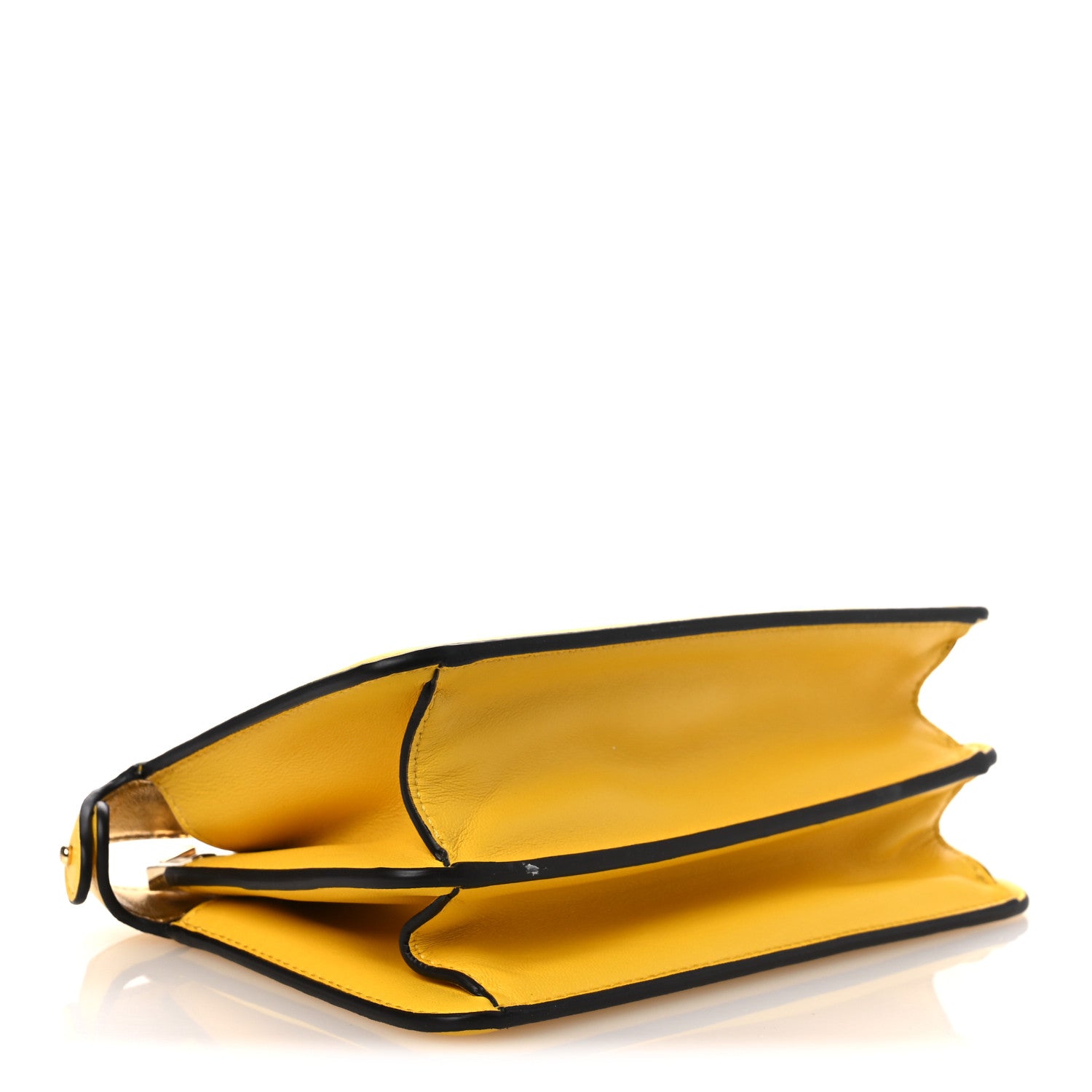 Nappa Small Peekaboo I SEE U East West Chain Satchel Limone - Image 4
