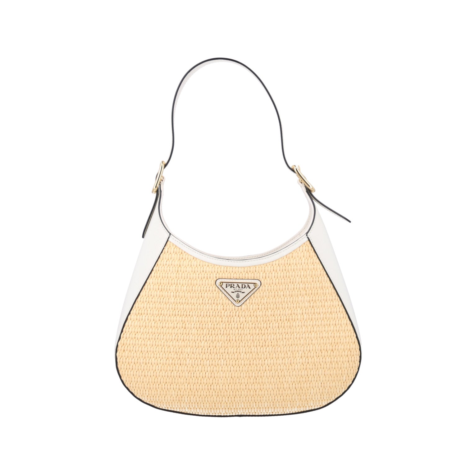 Paglia Spazzolato Shoulder Bag Naturale White - Image 8