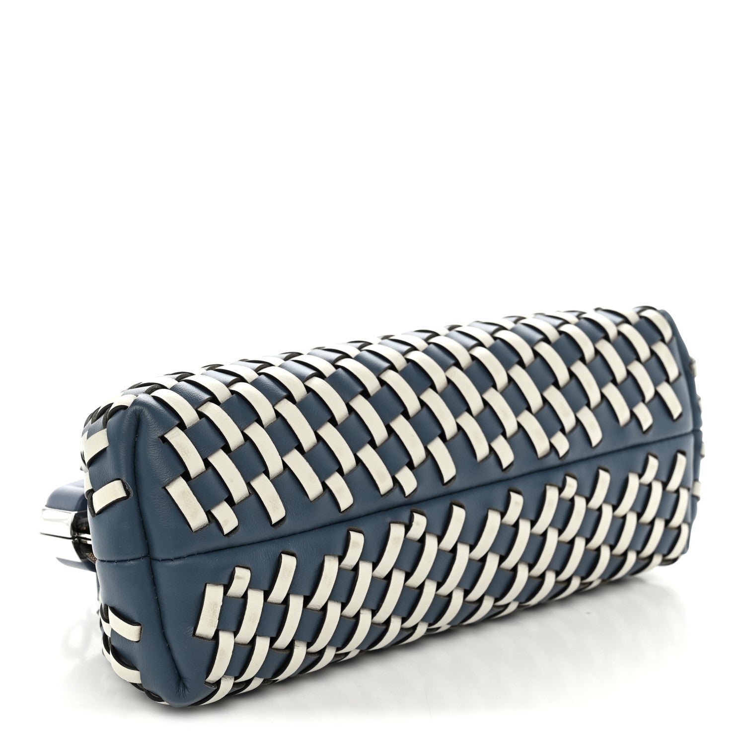 Vitello Grace Intreccio Small Fendi First Mirto Blue White Ice - Image 4