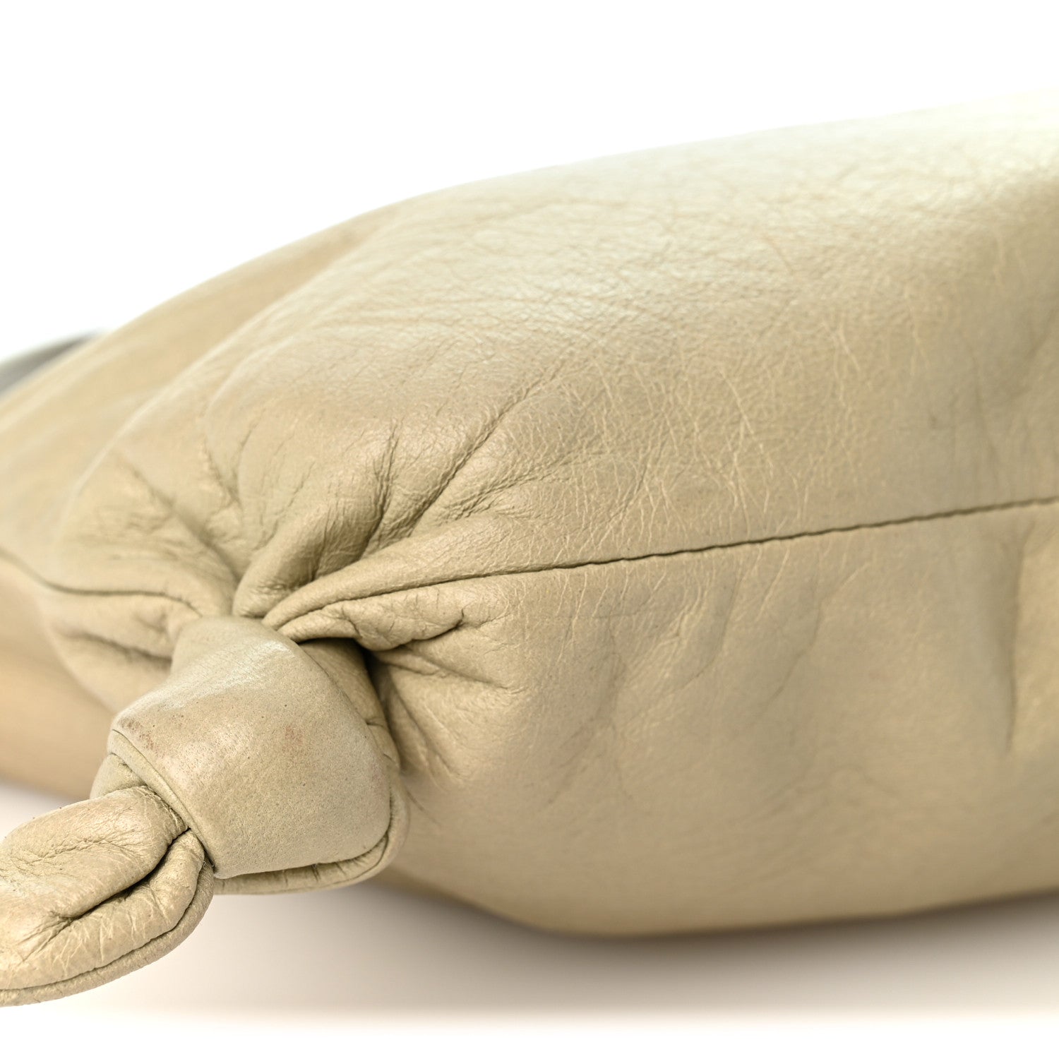 Calfskin Mini Hobo Bag Beige - Image 8