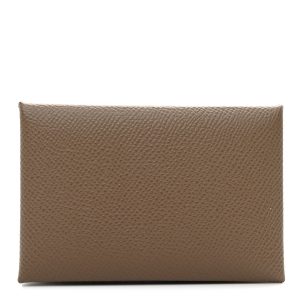 Epsom Calvi Card Case Etoupe
