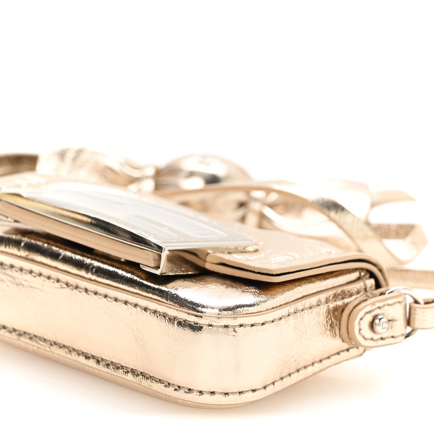 Metallic Nano Baguette So Sweet Handle Charm Gold - Image 10