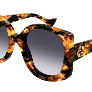 Gucci GG1257S Brown Rounded Sunglasses
