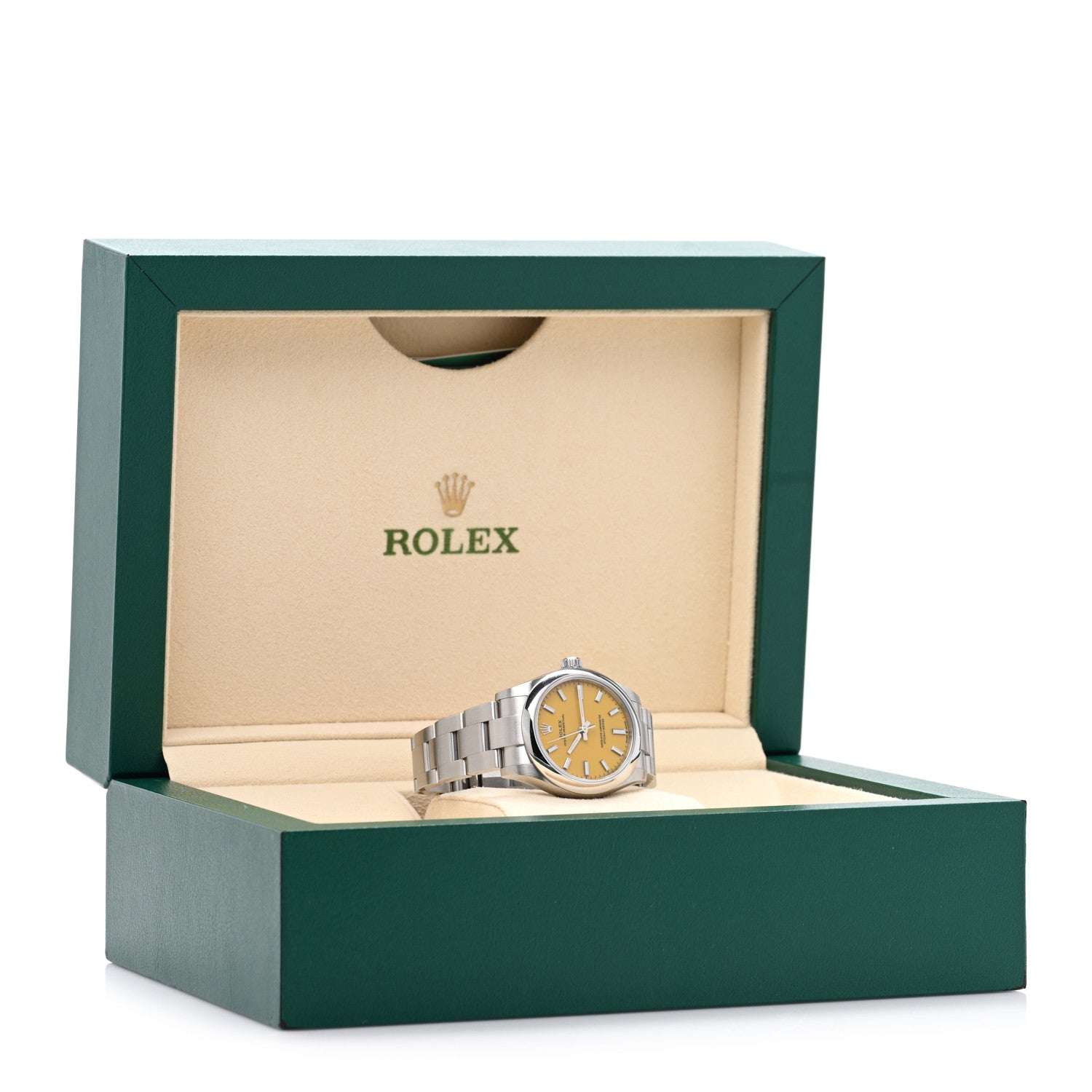 Stainless Steel 31mm Oyster Perpetual Watch Yellow 277200 - Image 5