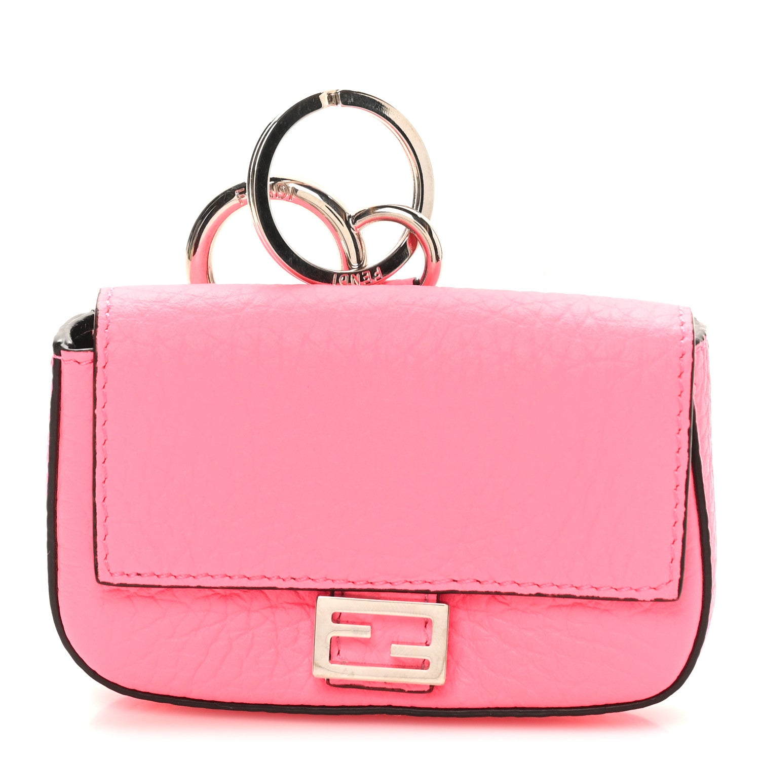Cuoio Romano Micro Baguette Charm Rosa Fluo - Image 7