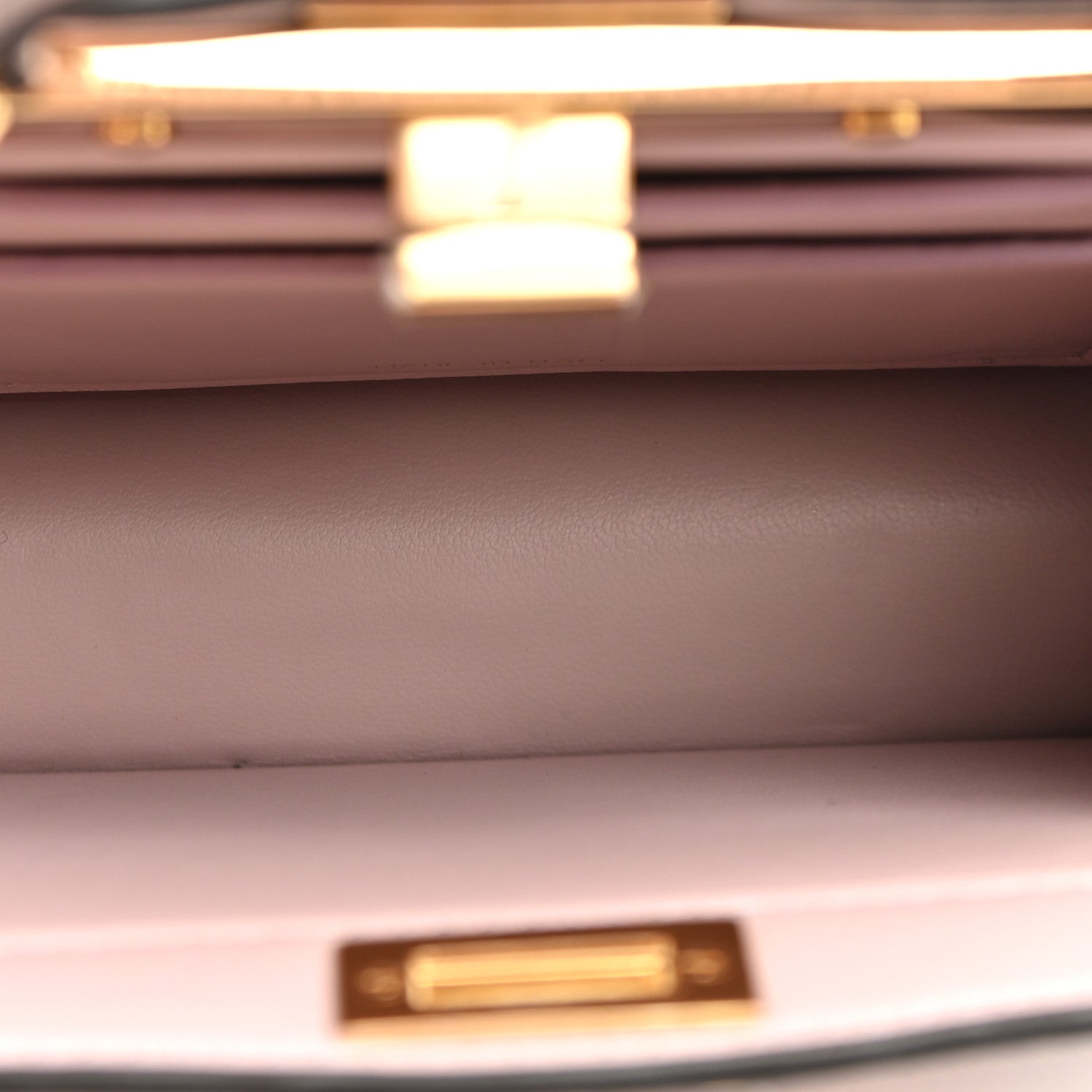 Lizard Togo Lucido Petite Peekaboo I SEE U Satchel Soft Berry - Image 6