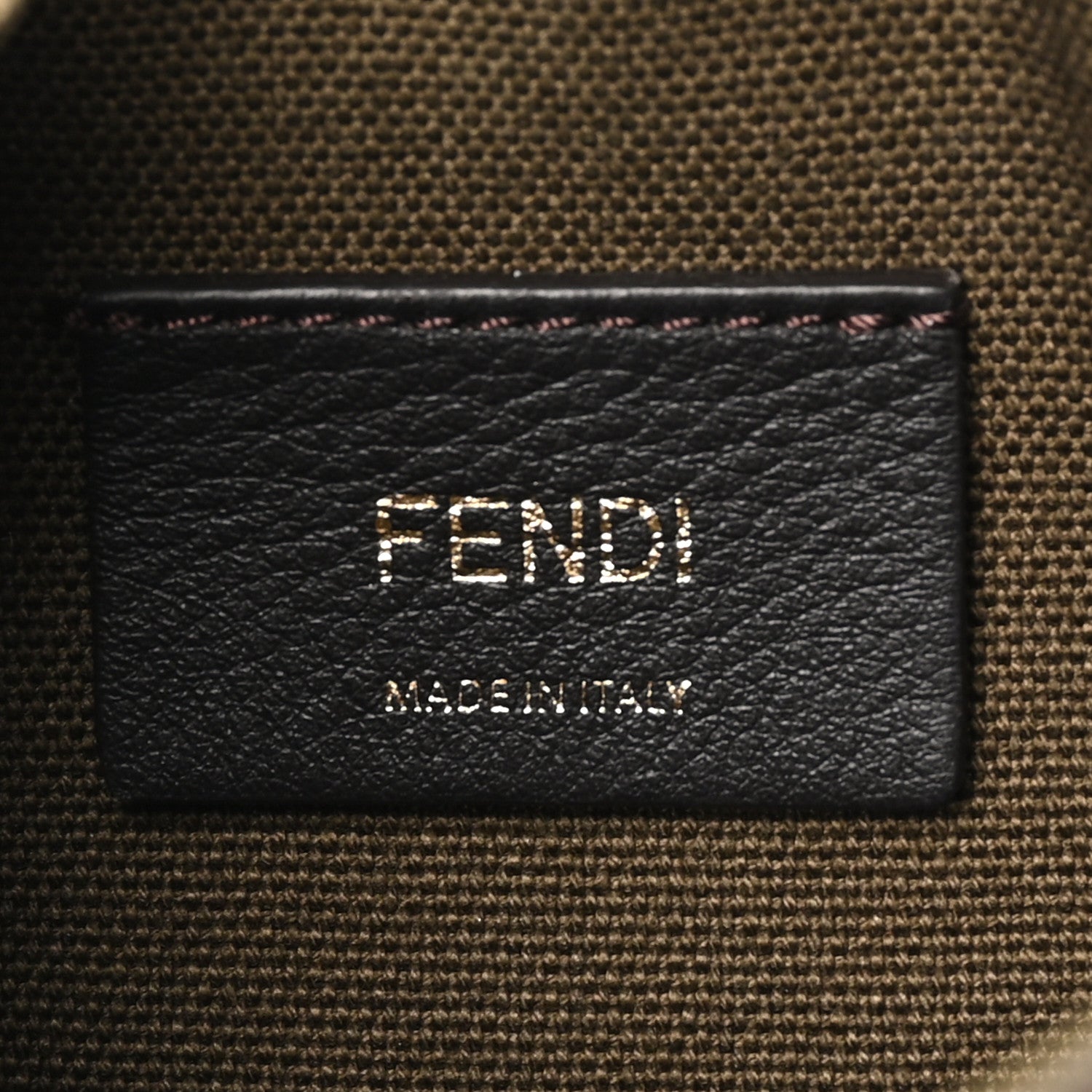 Canvas Vitello King F is Fendi FF Embroidered Mini Mon Tresor Bucket Bag Amazzonia Cuoio - Image 6