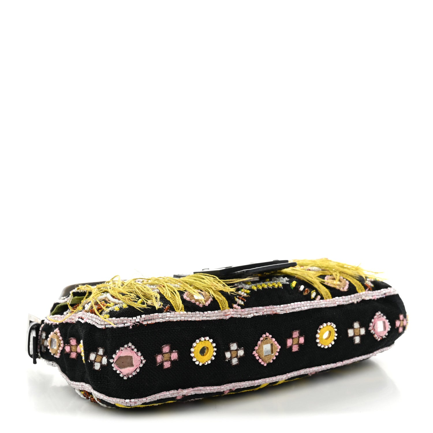 Canvas Beaded Baguette Black Multicolor - Image 4