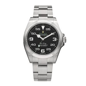 Stainless Steel 40mm Air-King Oyster Perpetual Watch Black 126900