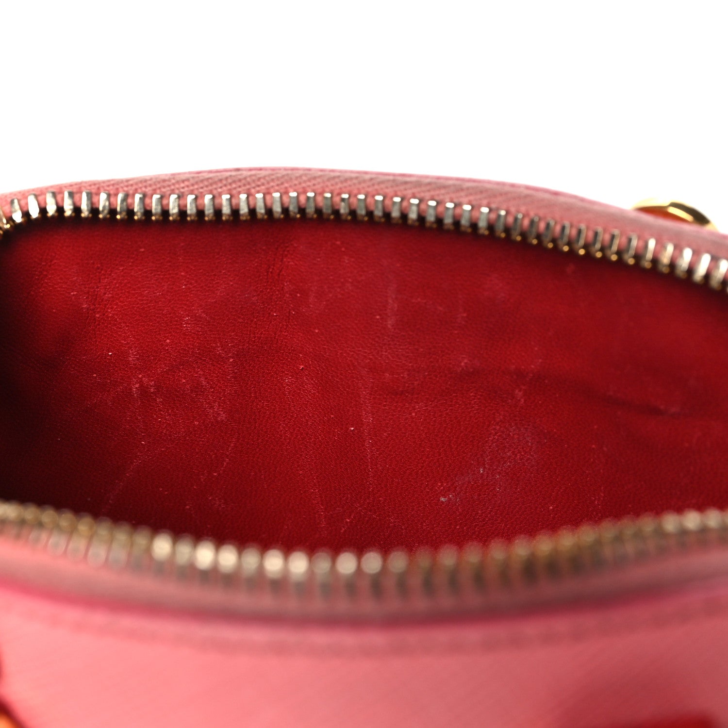 Saffiano Lux Crocodile Mini Promenade Tote Fuoco Begonia - Image 12