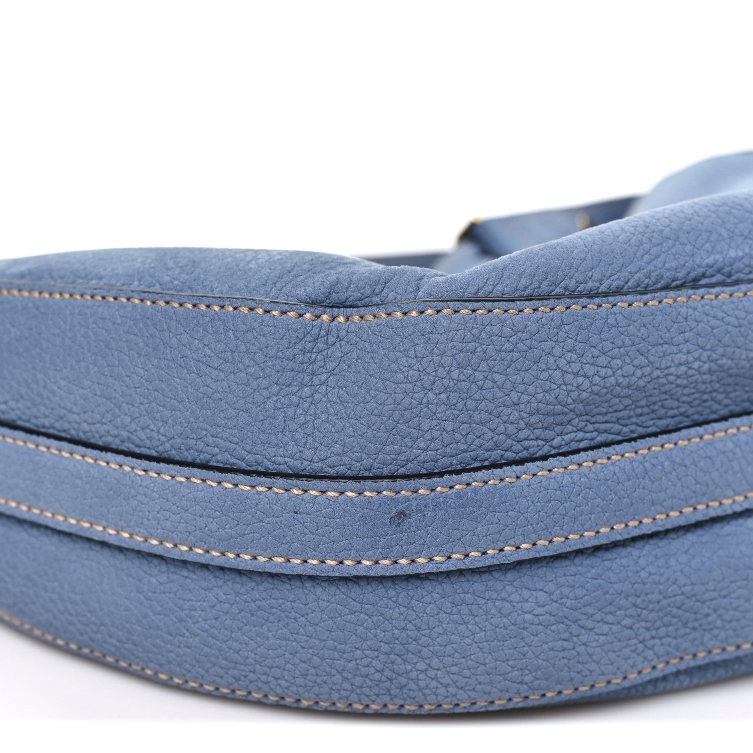 Nubuck Small Arque Shoulder Bag Aviation Blue - 图片 8
