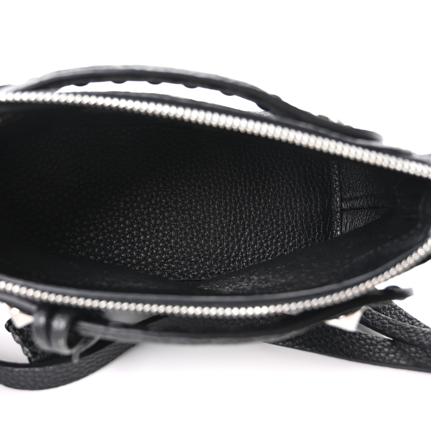 Cuoio Romano Selleria Sintetica Tape Stitch Mini By The Way Boston Bag Black - Image 5