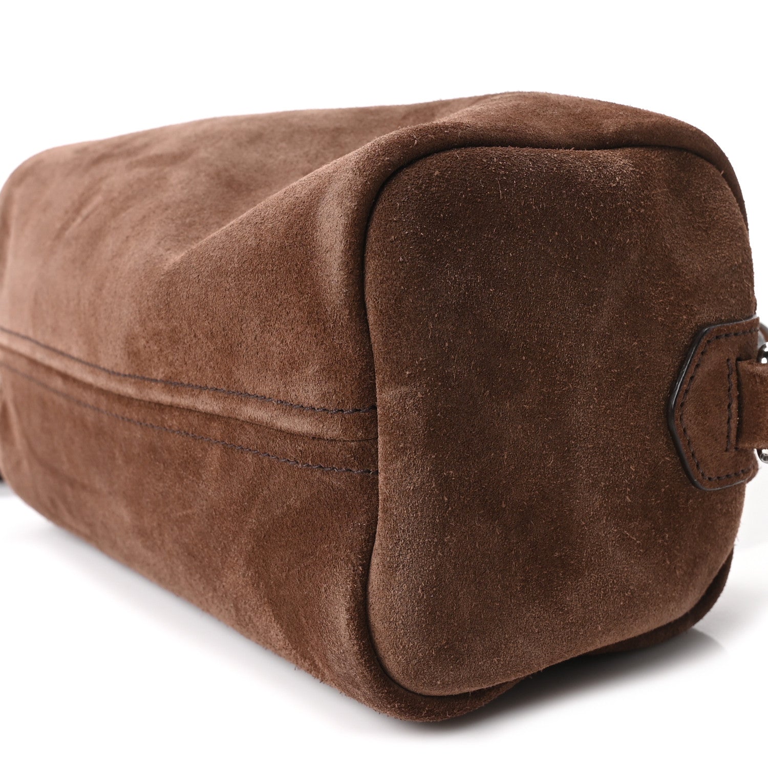 Scamosciato Top Handle Shoulder Bag Cacao - Image 9