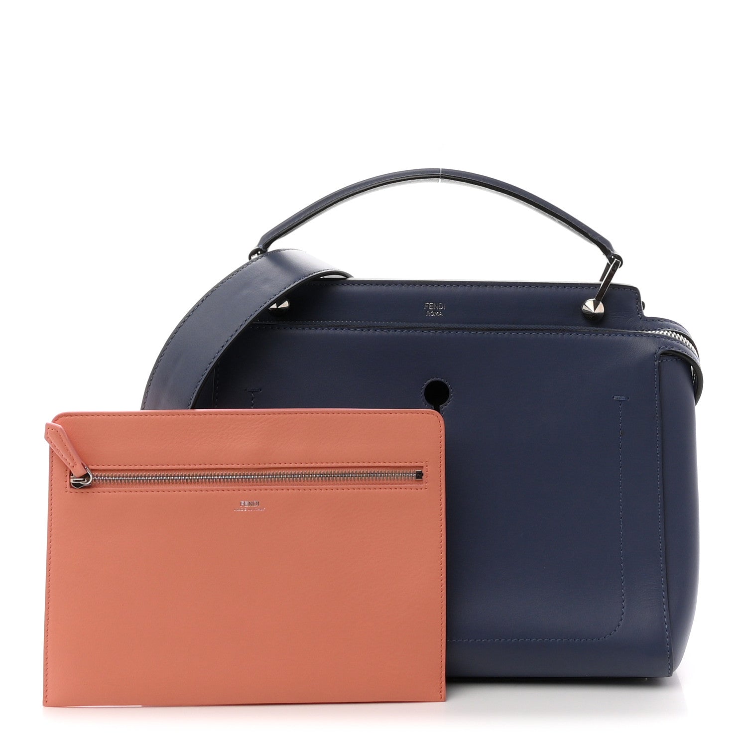 Vitello Baltico Dolce DotCom Satchel Blue - Image 3