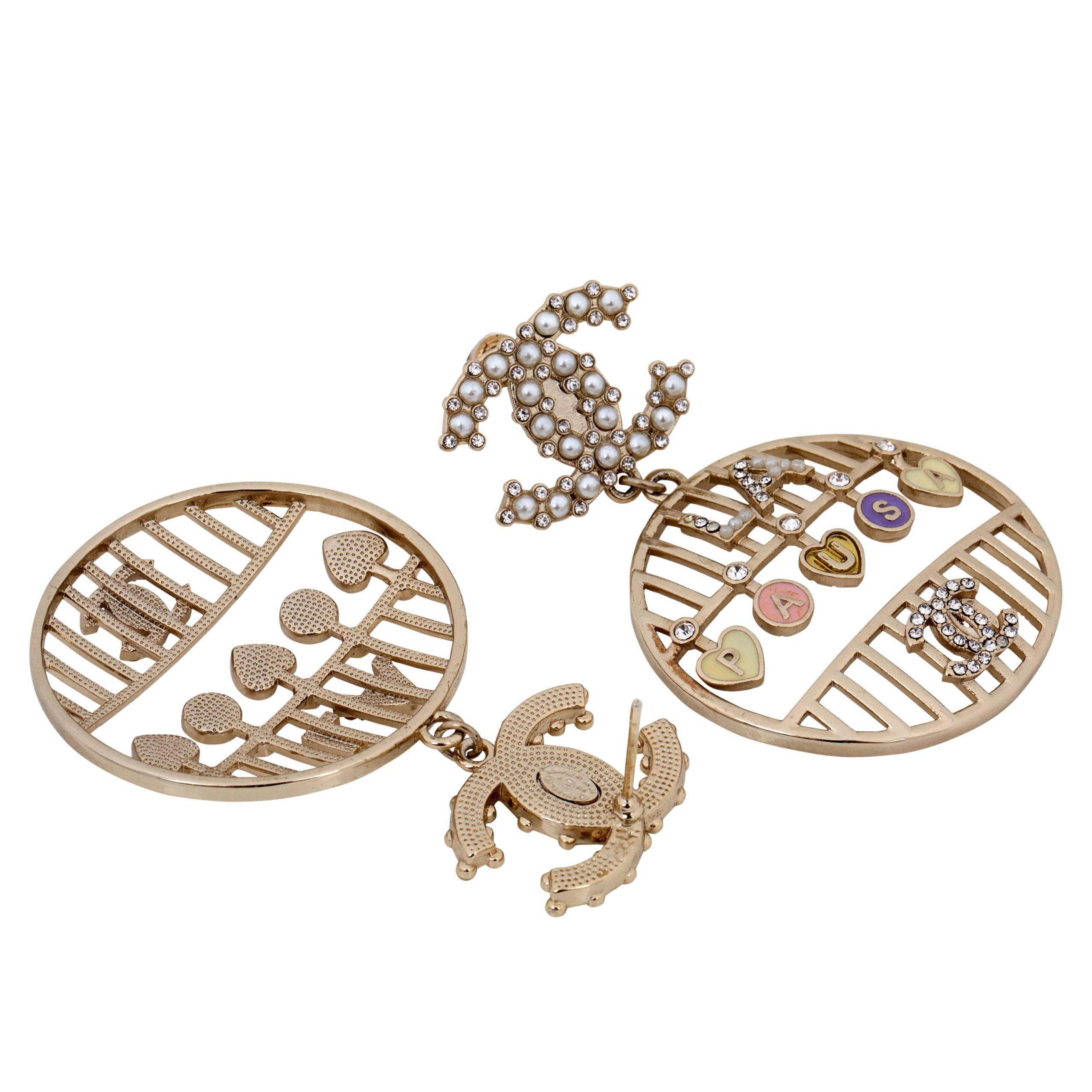 Chanel Bird Cages CC Pearls LA Pausa Earrings - 图片 2