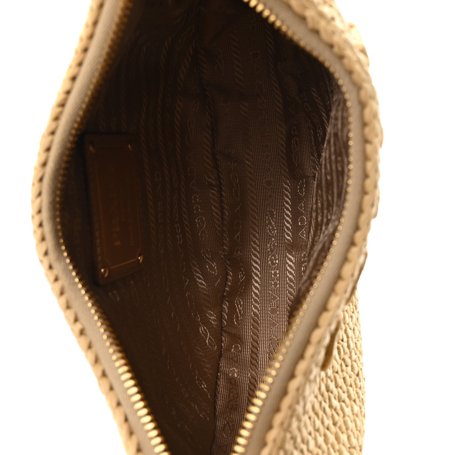 Yarn Raffia Effect Crochet Arque Shoulder Bag Natural - Image 5