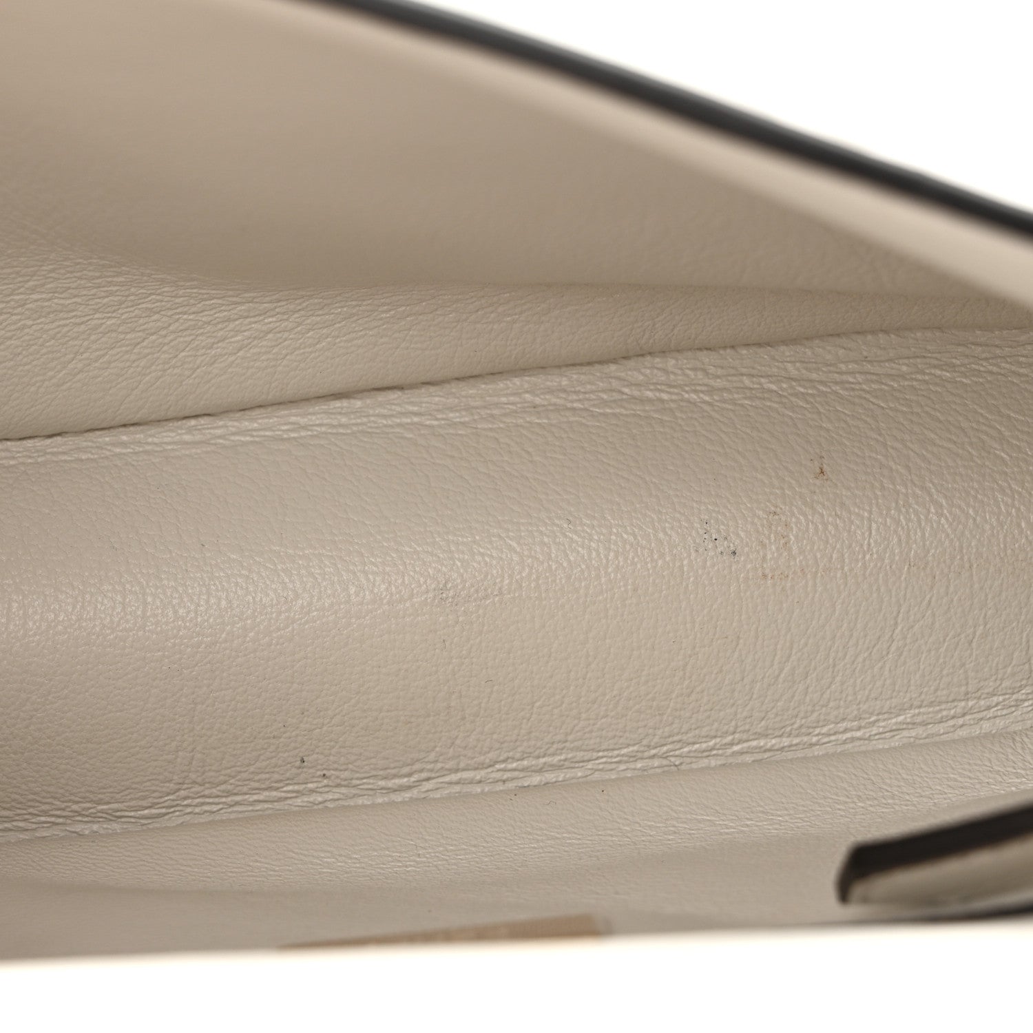 Nappa Small FF Embossed Midi Chain Baguette White - Image 5
