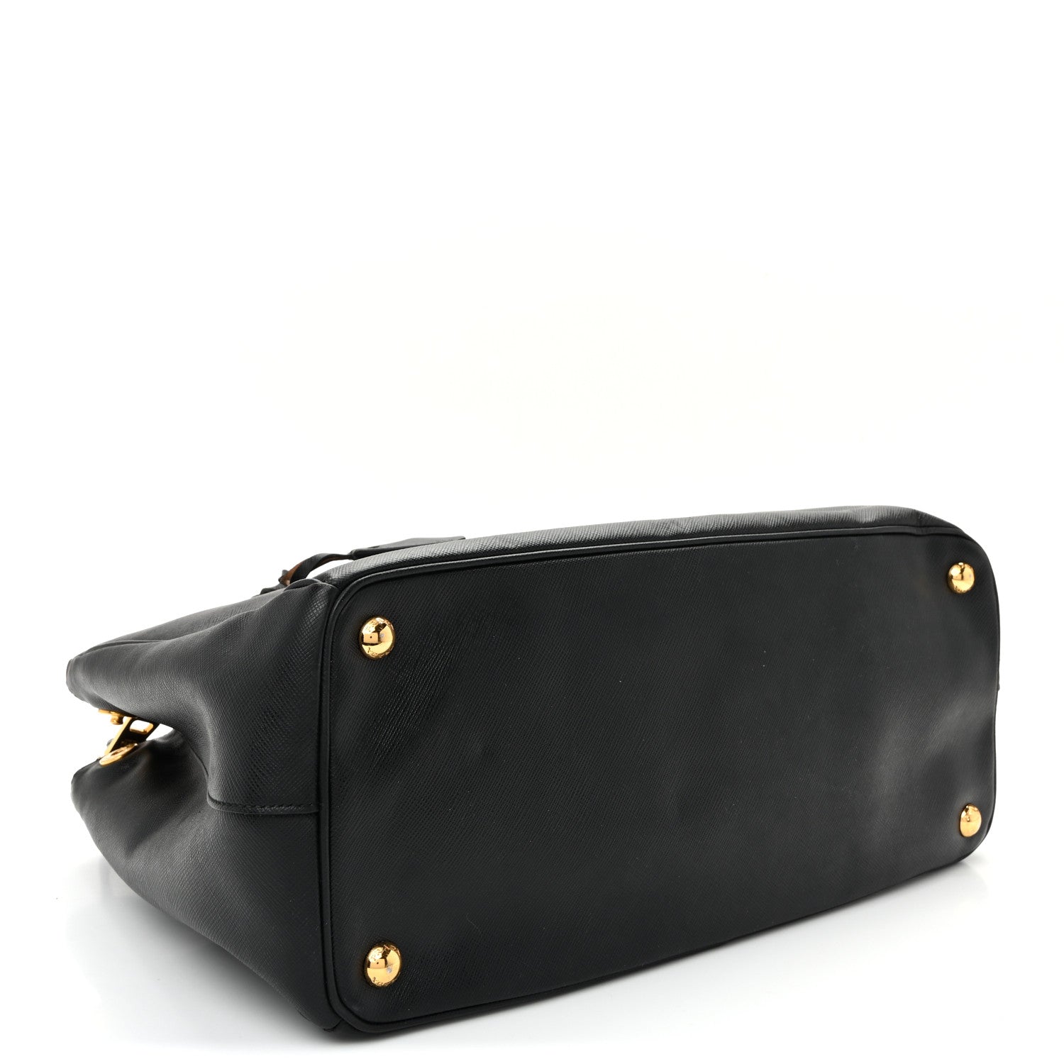 Saffiano Lux Medium Galleria Double Zip Tote Black - Image 4