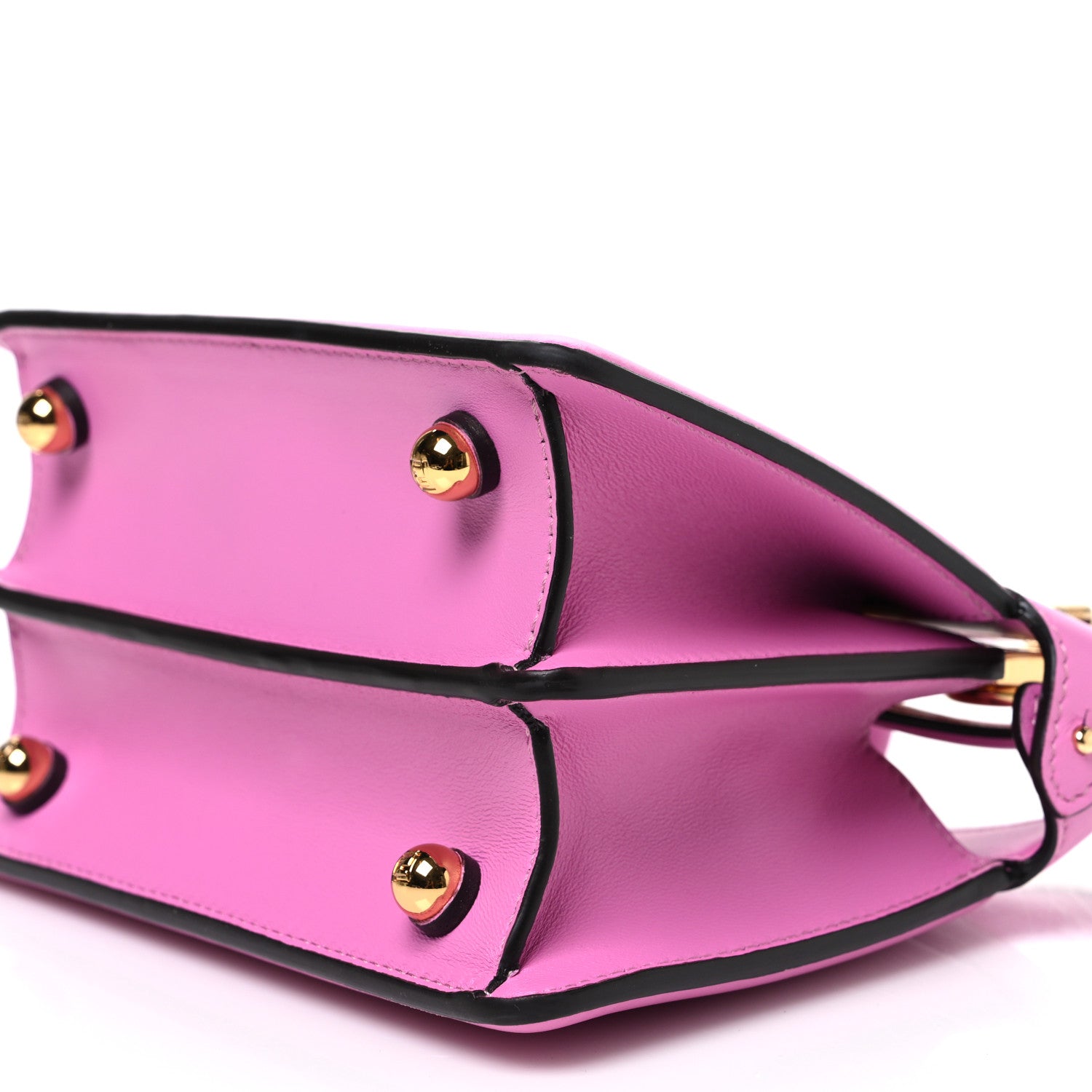 Shiny Nappa Petite Peekaboo I SEE U Satchel Rosa - Image 9