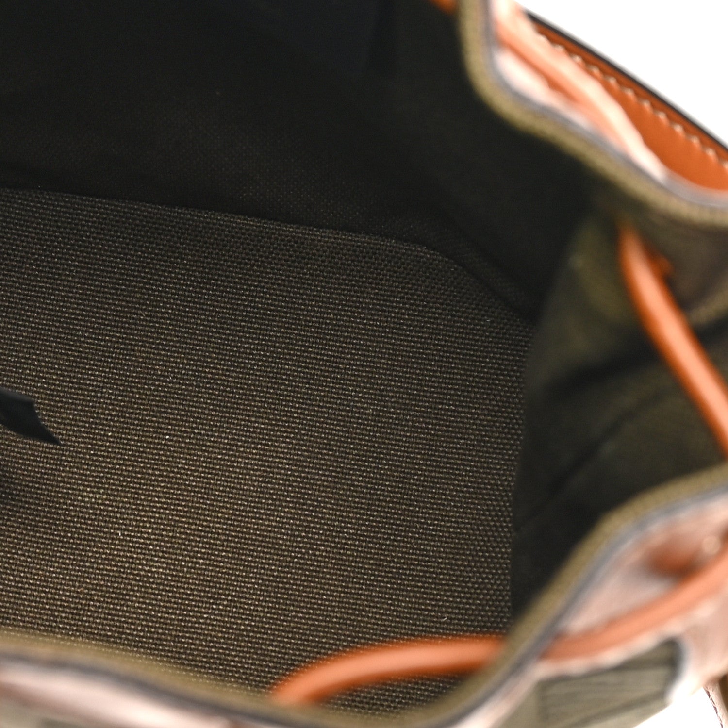 Canvas Vitello King F is Fendi FF Embroidered Mini Mon Tresor Bucket Bag Amazzonia Cuoio - Image 5
