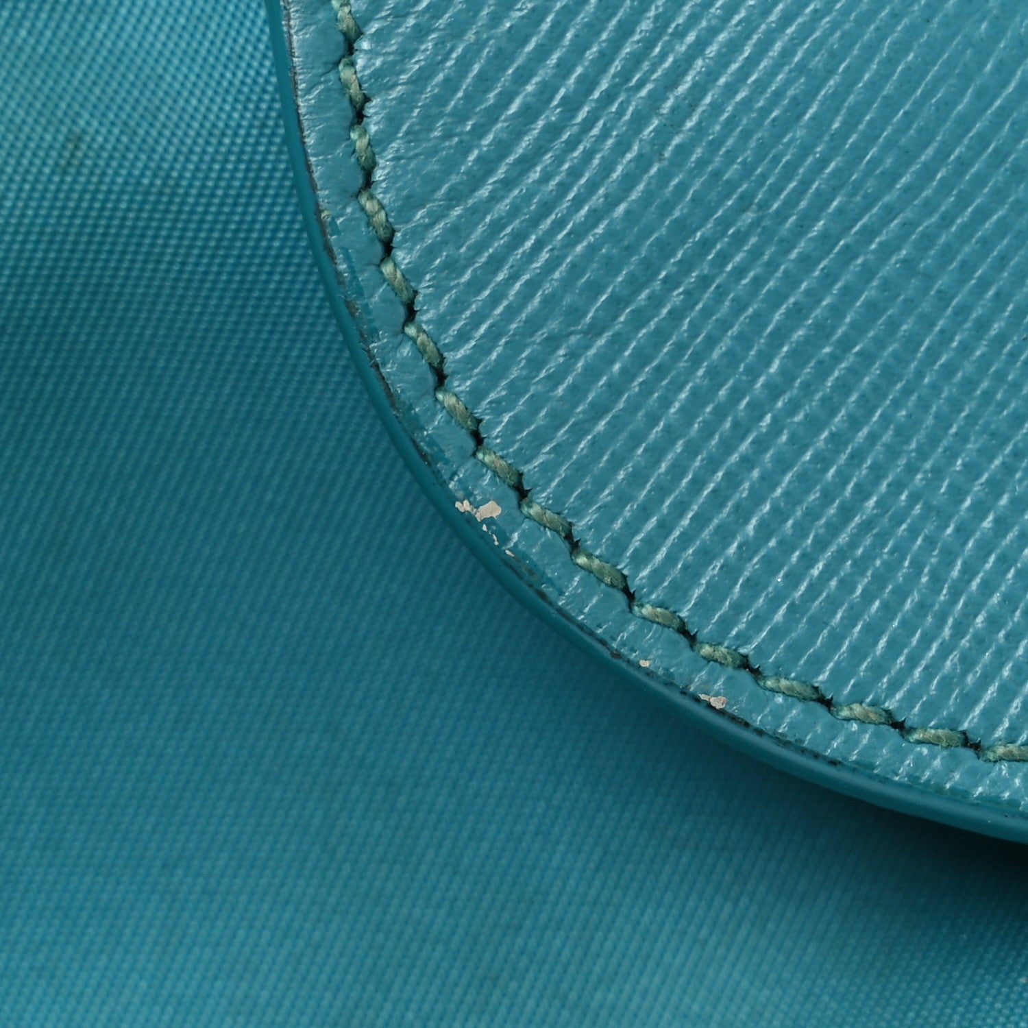 Tessuto Nylon Saffiano Crossbody Bag Turchese - Image 13