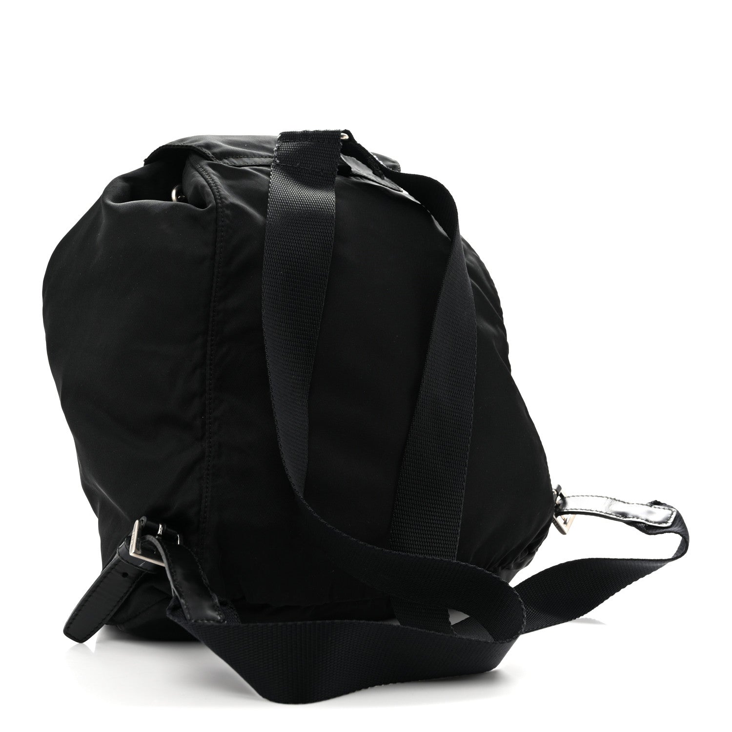 Tessuto Nylon Vela Cinch Backpack Black - Image 3