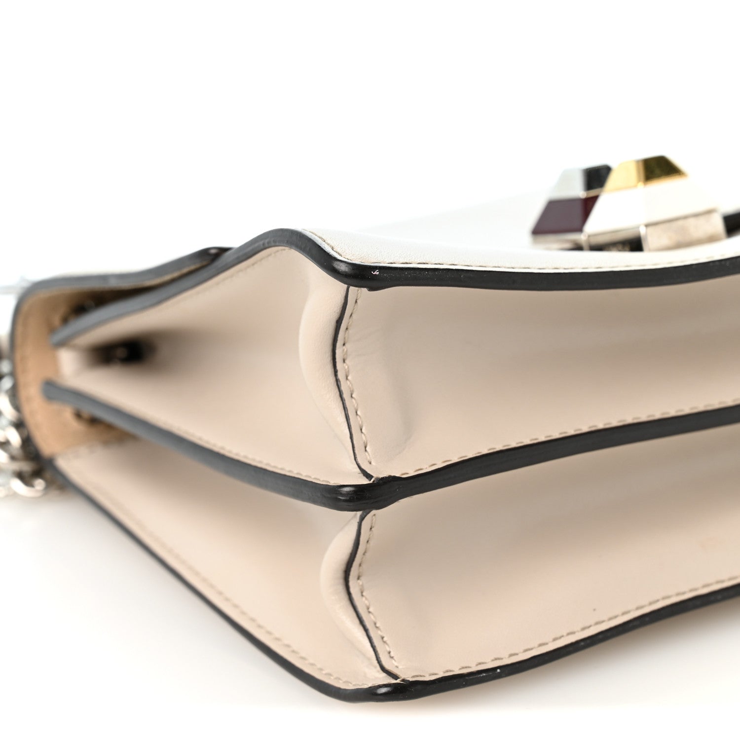 Vitello Liberty Studded Small Kan I Shoulder Bag Grigio Polvere Multicolor - Image 9