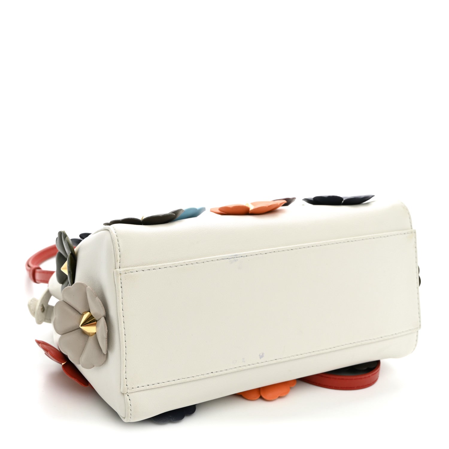 Nappa Flowerland Mini Peekaboo Iconic Satchel White Ice Multicolor - Image 4
