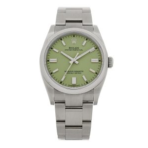 Stainless Steel 36mm Oyster Perpetual Watch Pistachio 126000