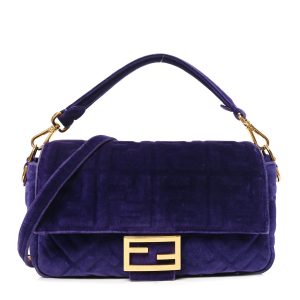 Velvet FF Embossed Baguette Viola Plus