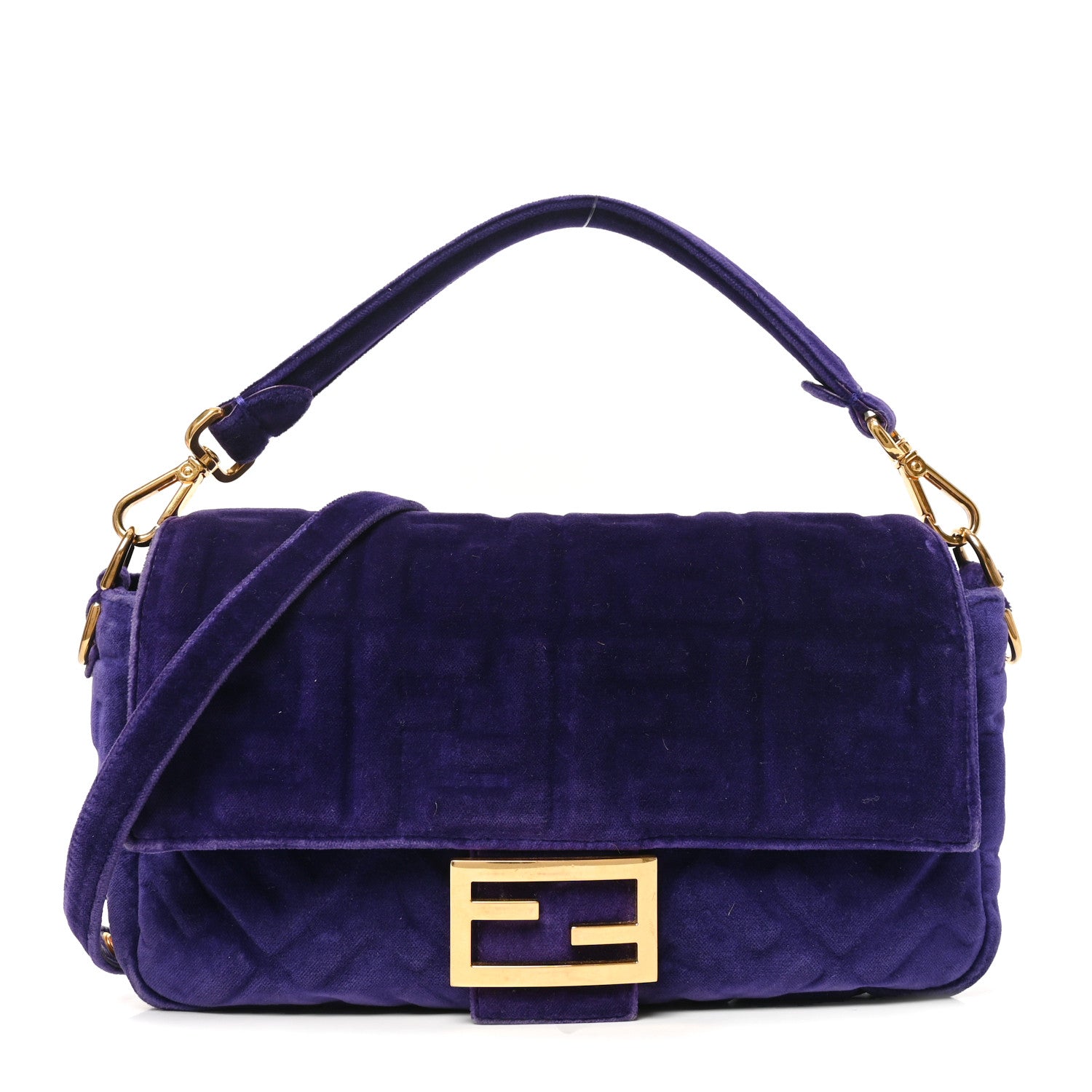 Velvet FF Embossed Baguette Viola Plus