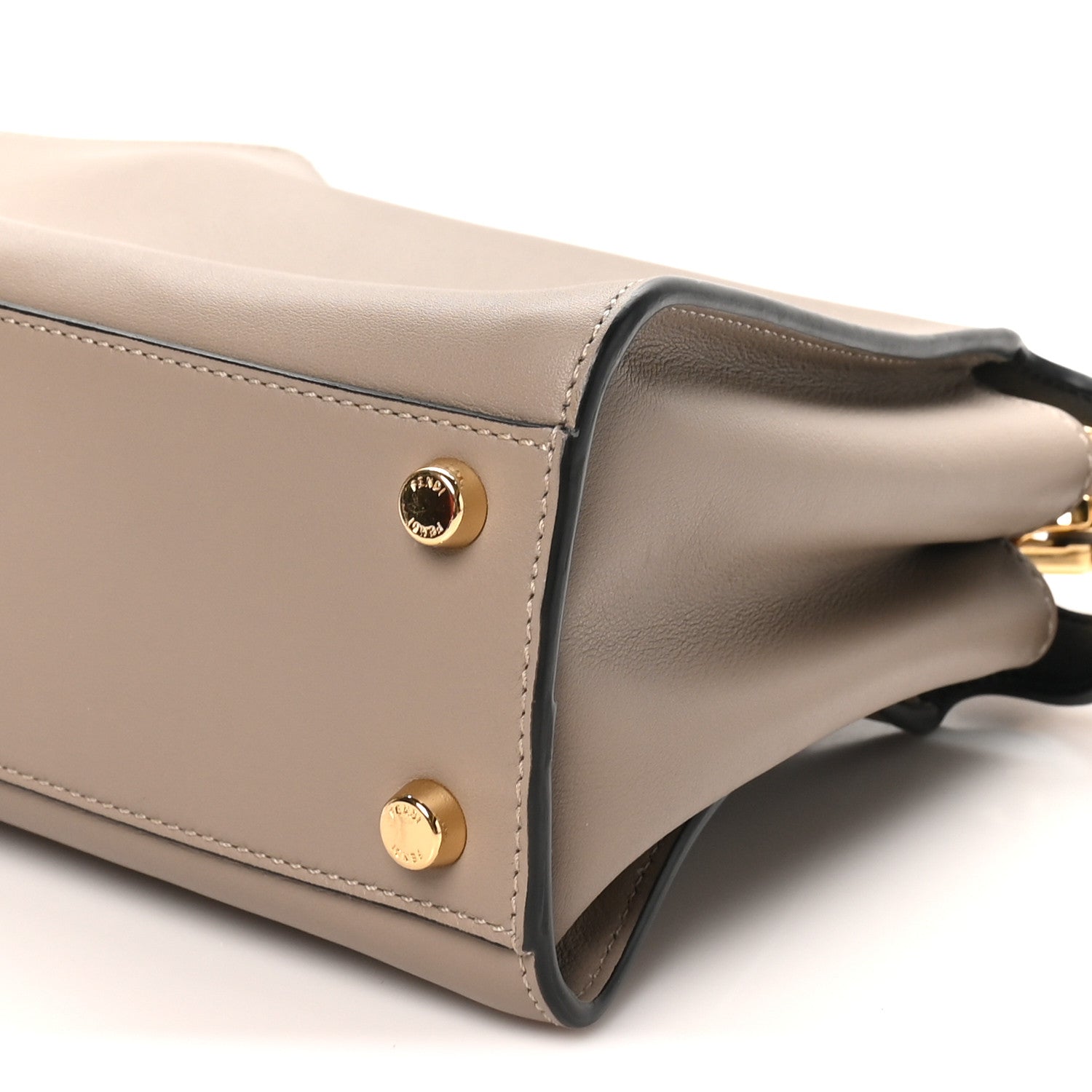 Vitello Tahiti Burro Medium Peekaboo Iconic Essentially Satchel Tortora Black - Image 9