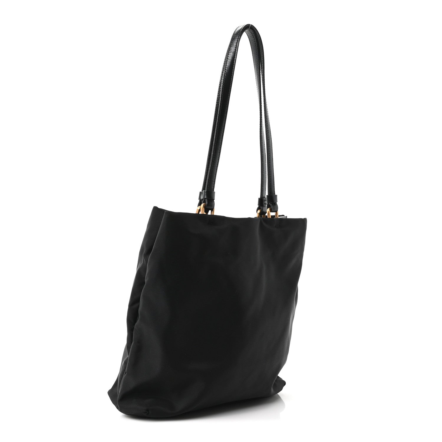 Tessuto Nylon Shopping Tote Black - Image 3
