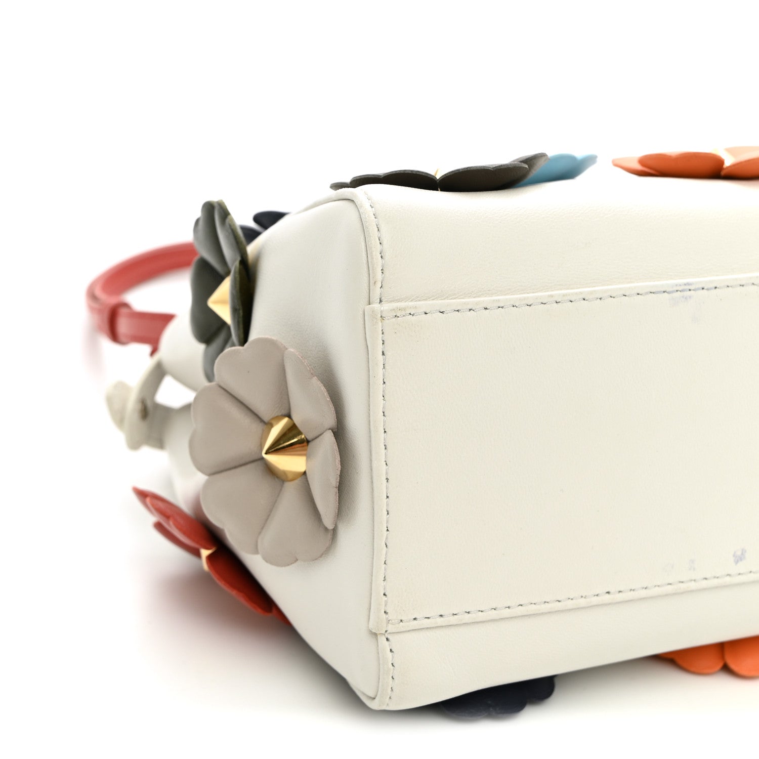 Nappa Flowerland Mini Peekaboo Iconic Satchel White Ice Multicolor - Image 9