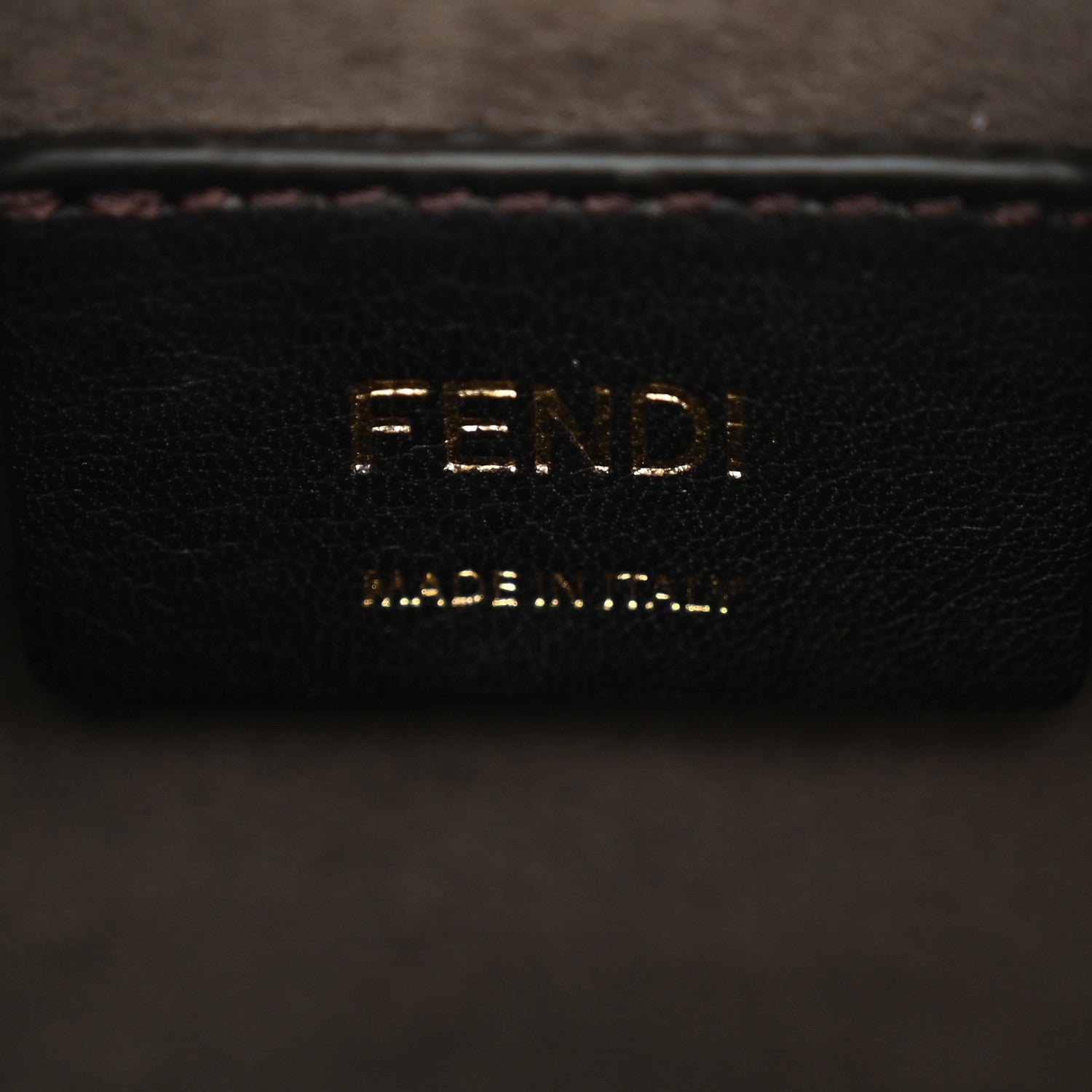 Vitello Liberty F is Fendi Bi-Color FF 1974 Embossed Mini Mon Tresor Bucket Bag Maya Black - Image 6