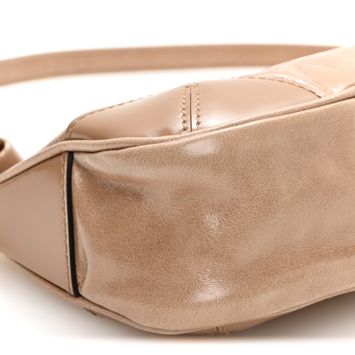 Soft Lux Calfskin Re-Edition 2002 Shoulder Bag Travertine - Image 9