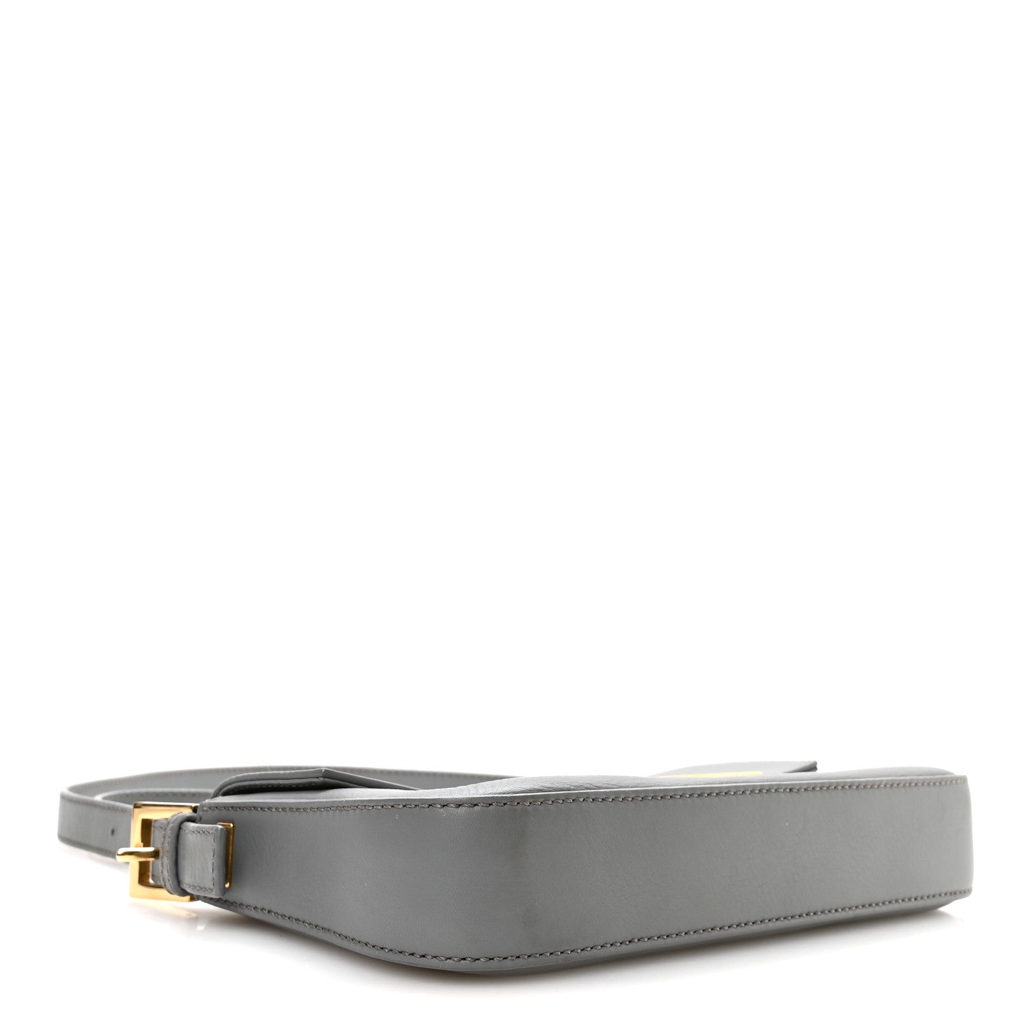 Vitello Flamingo Enamel Interchangeable Strap Baguette Grigio Chiaro Latte Tabacco - Image 5